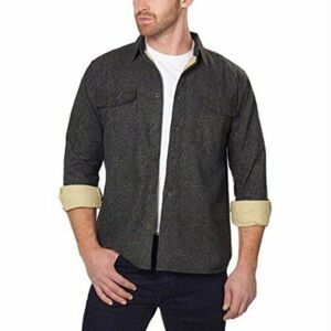 Freedom Foundry Chamois Flannel Shirt in Black Heather Size XXL